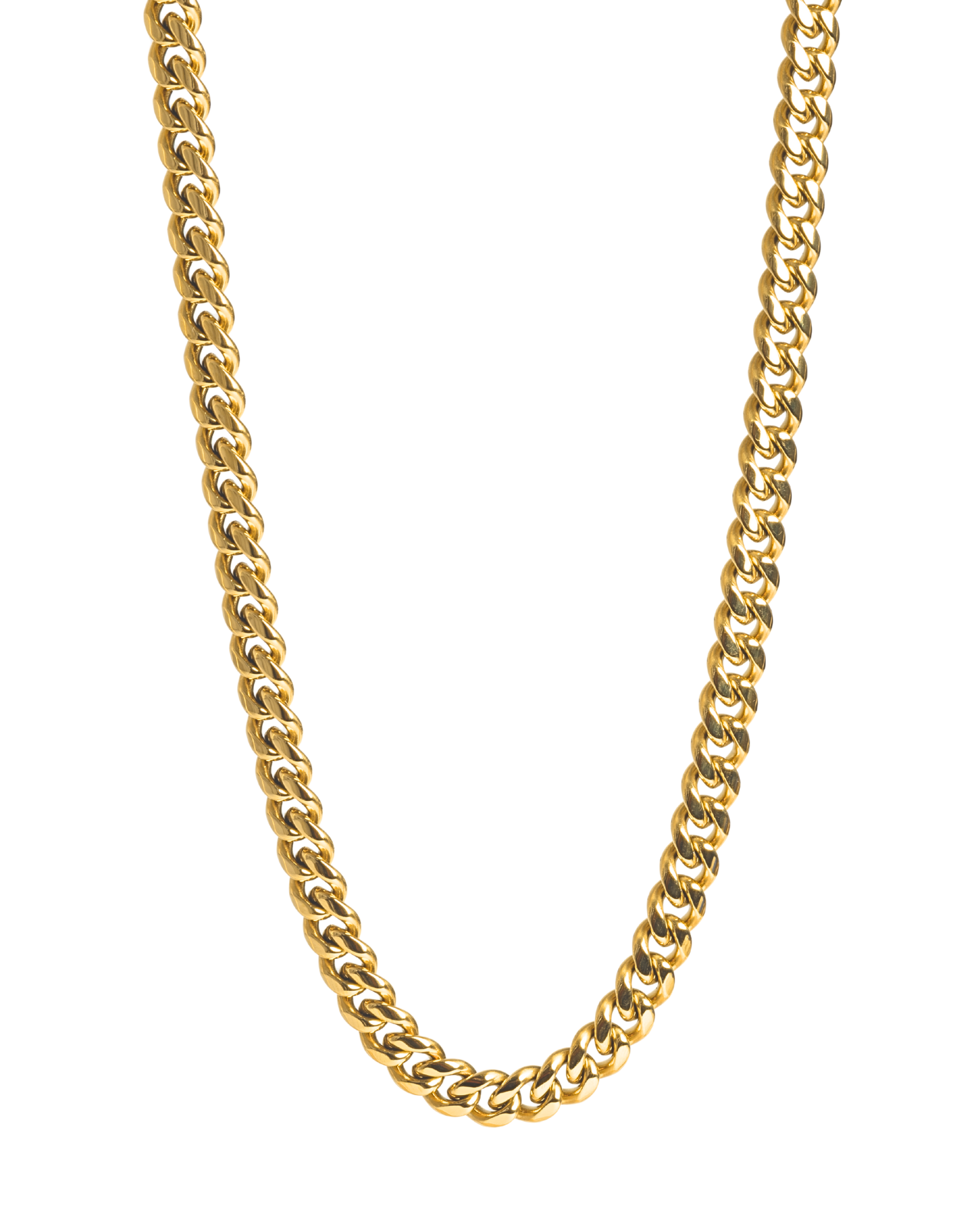 Dámsky Zlatý Cuban Link Náhrdelník 8 mm