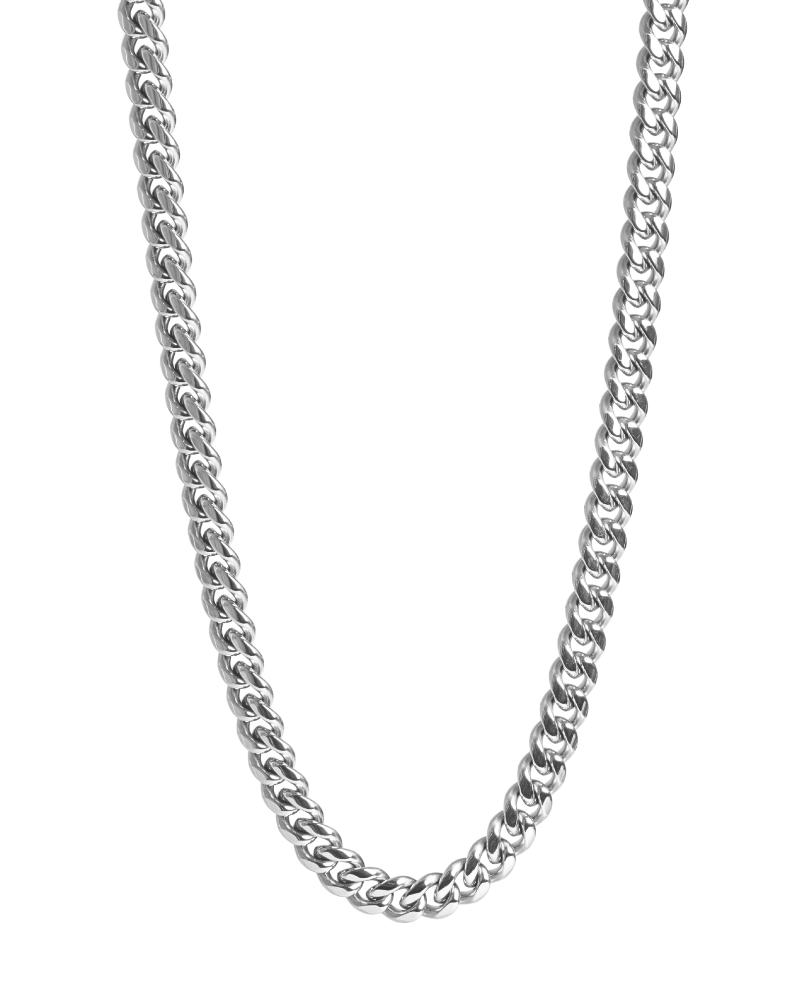 Pánsky Strieborný Cuban Link Náhrdelník 8 mm