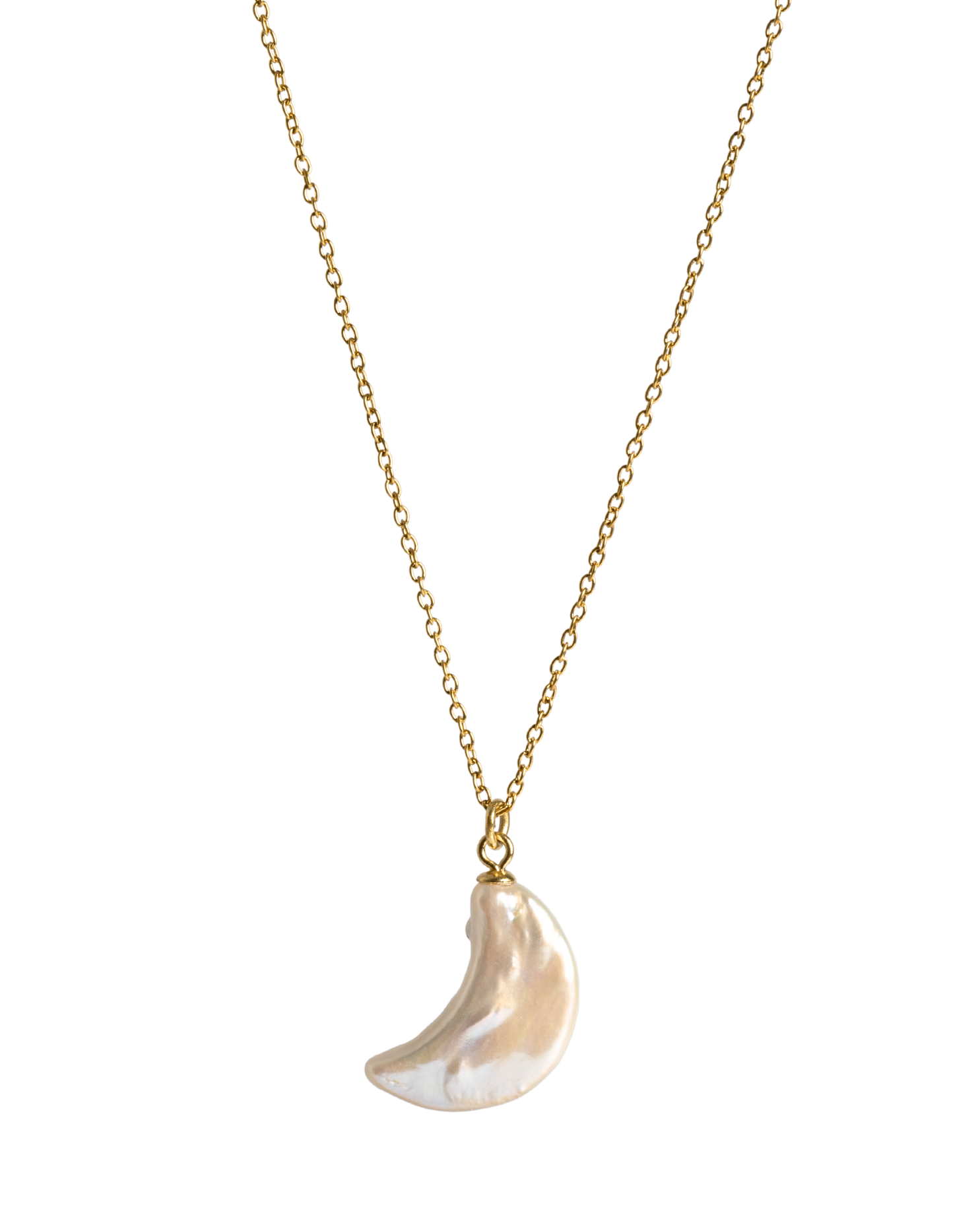 Dámsky Zlatý Náhrdelník s Príveskom - Pearl Moon