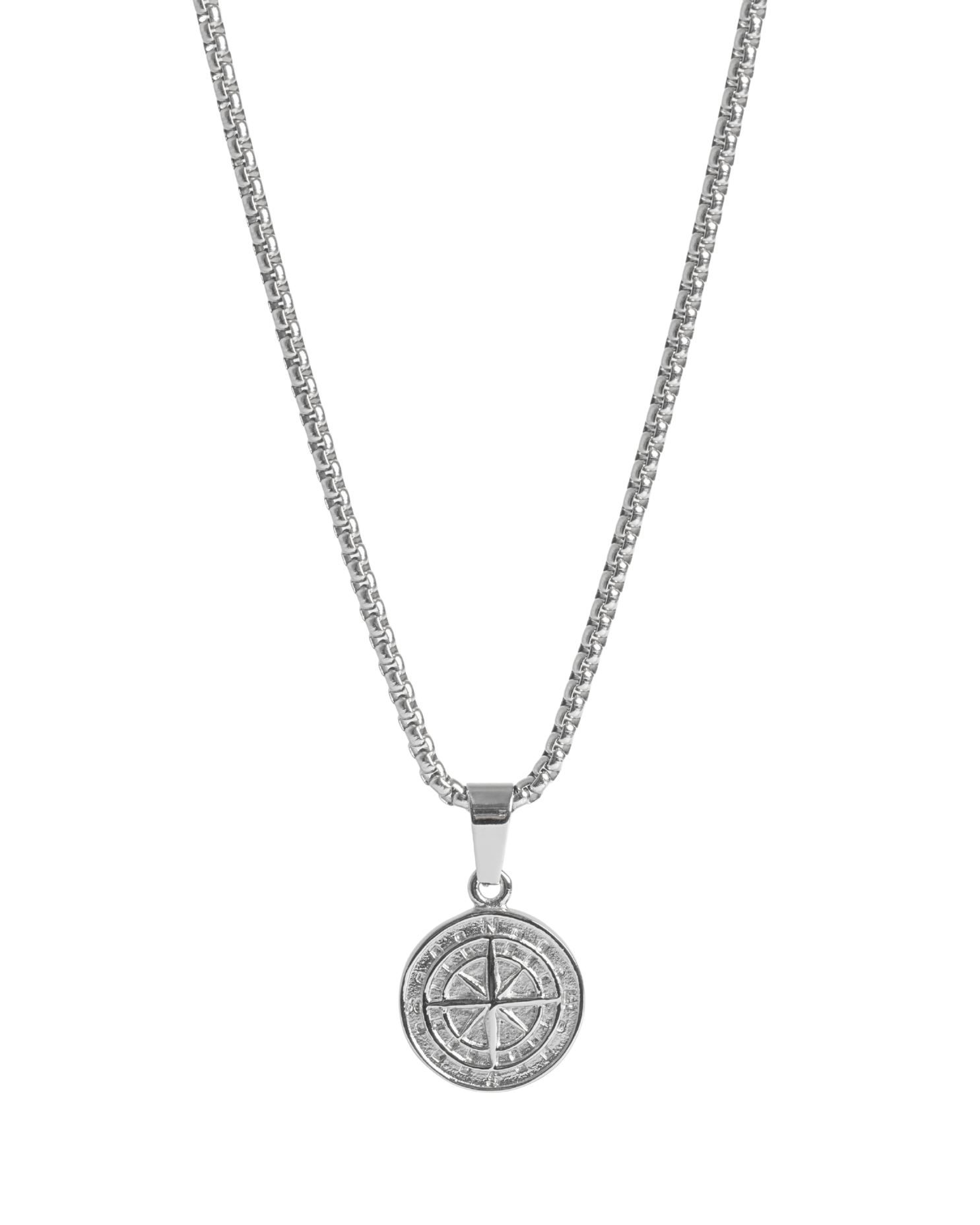 Pánsky Strieborný Náhrdelník - Compass