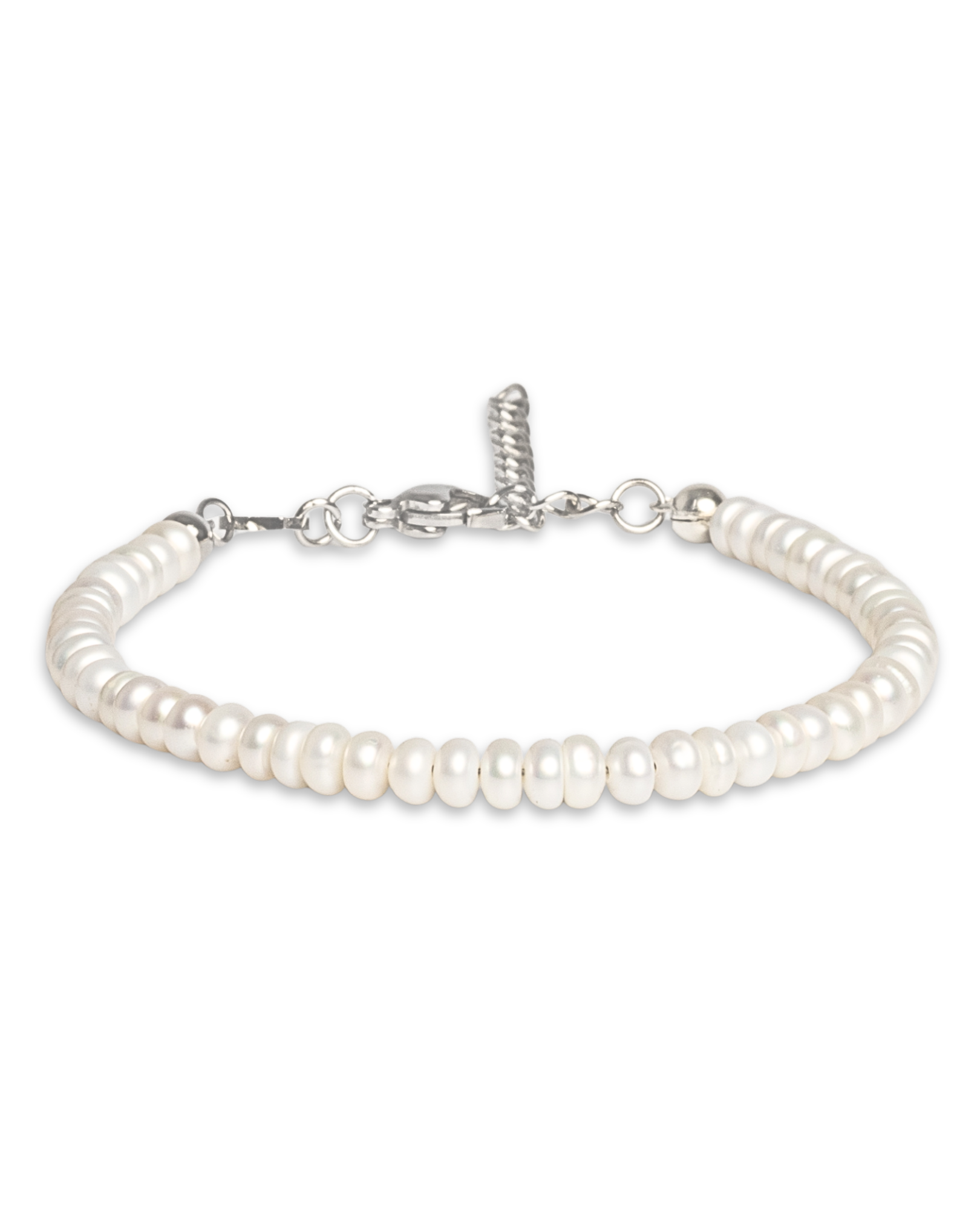 Dámsky Zapínací Náramok - Freshwater Pearl & Silver