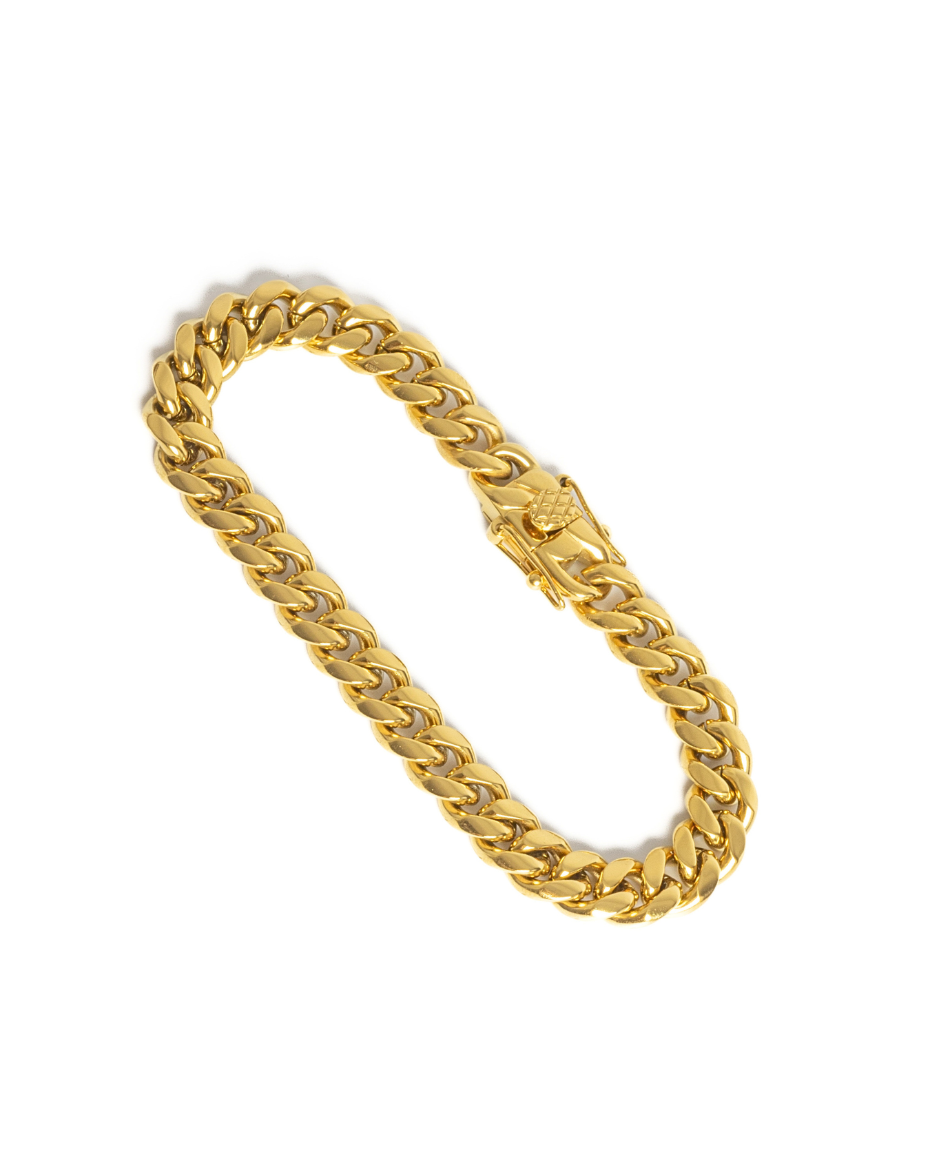 Pánsky Zlatý Cuban Link Náramok - 8 mm