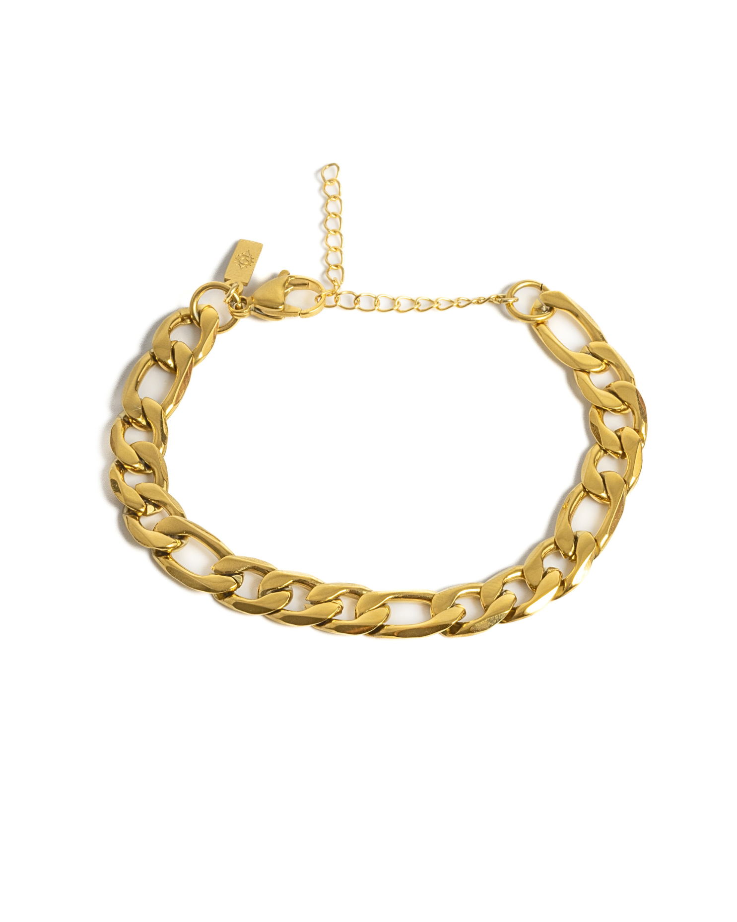 Dámsky Retiazkový Náramok - Figaro 8 mm & Gold