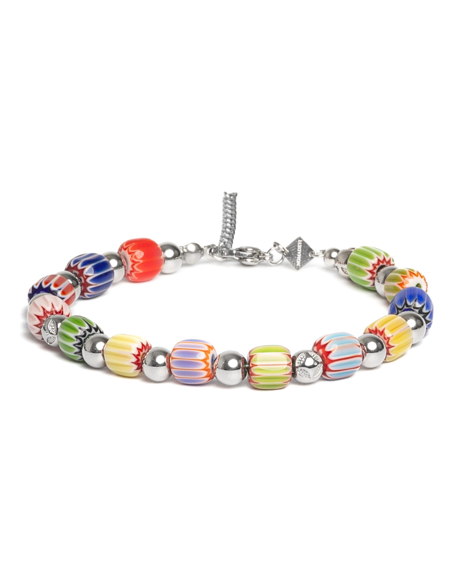 Pánsky Zapínací Náramok - Handmade Millefiori & Silver