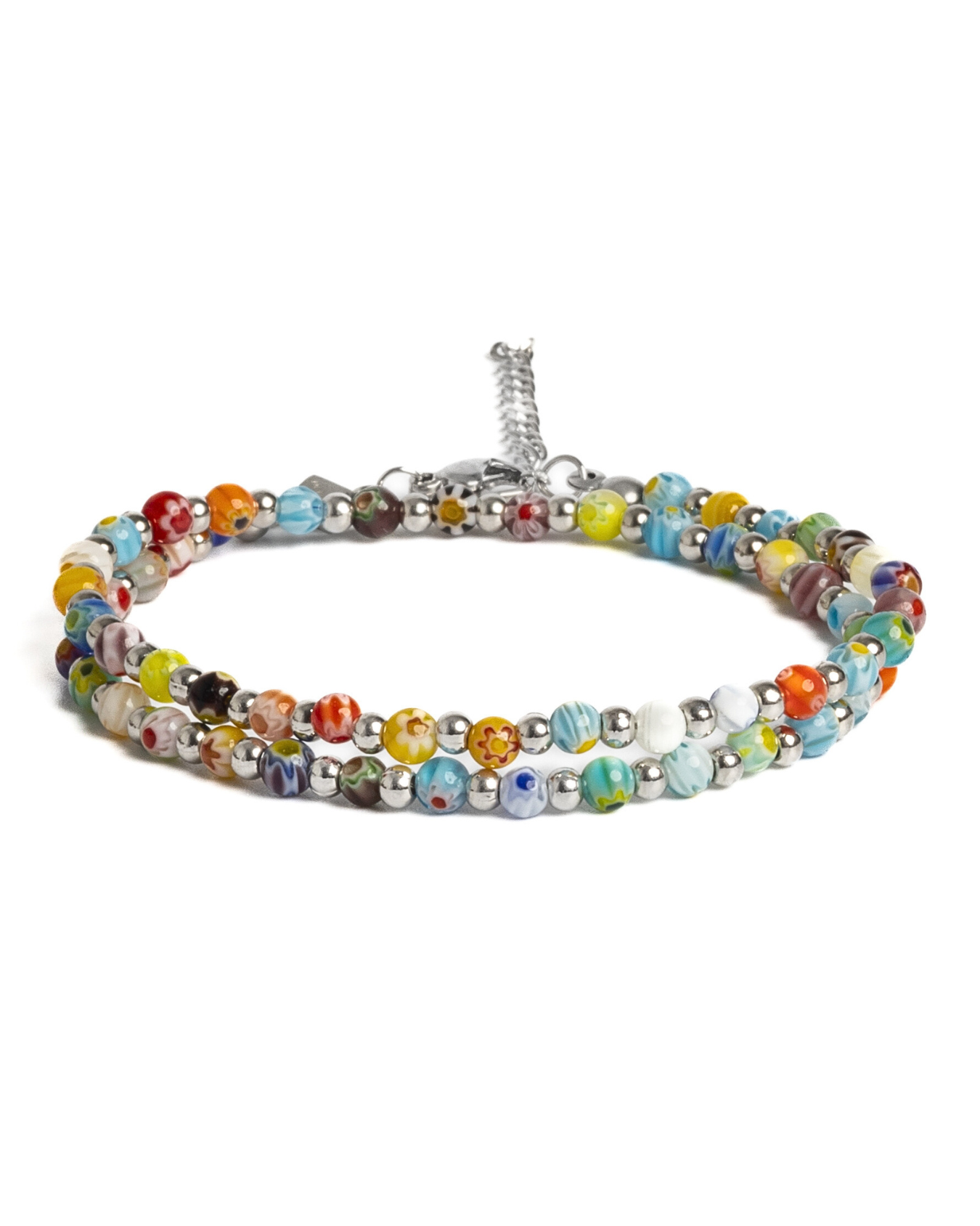 Dámsky Ovínací Náramok - Handmade Millefiori & Silver