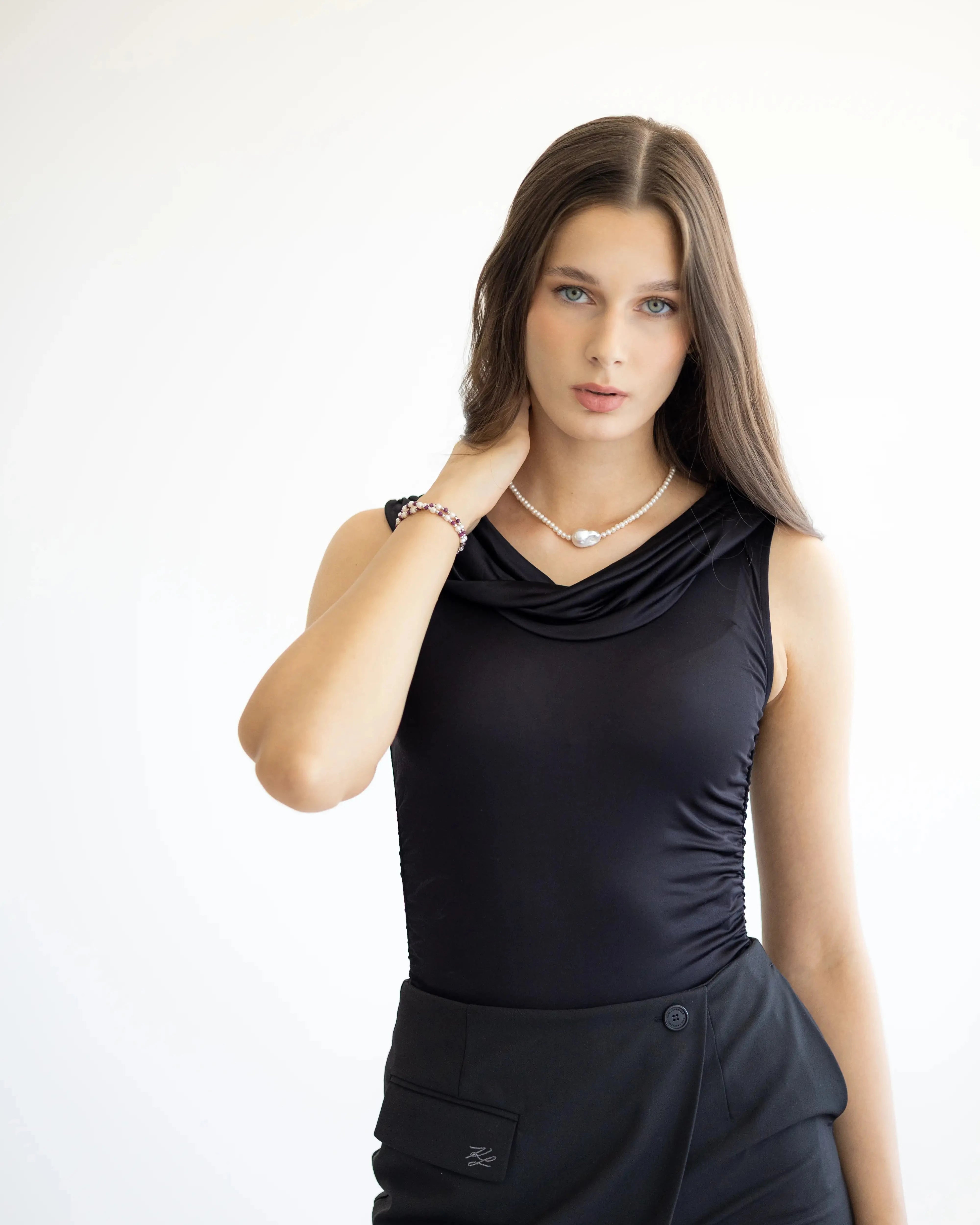 Dámsky Náhrdelník s Barokovou Perlou - Freshwater Pearl & Silver