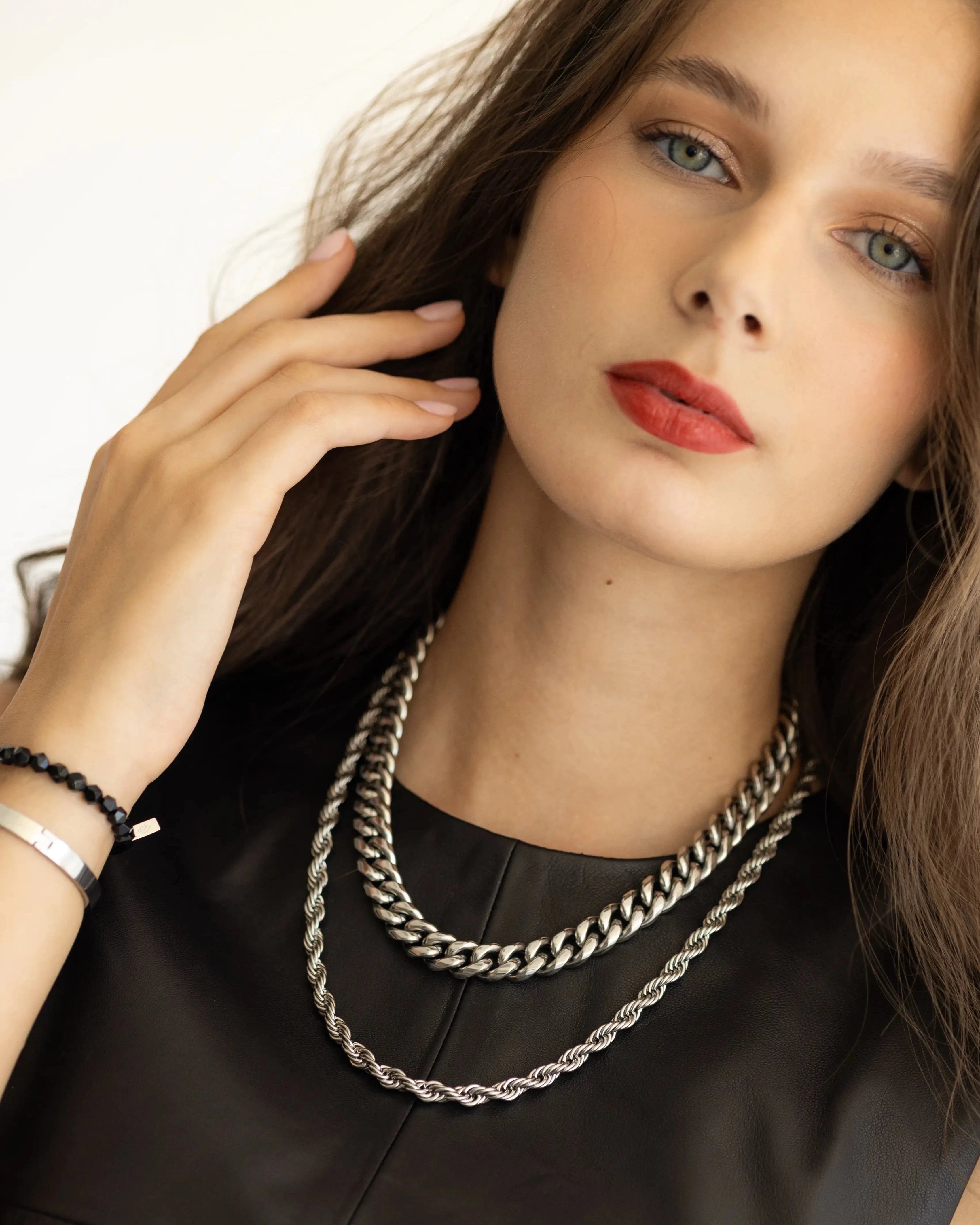 Dámsky Strieborný Náhrdelník - Rope Chain 6 mm