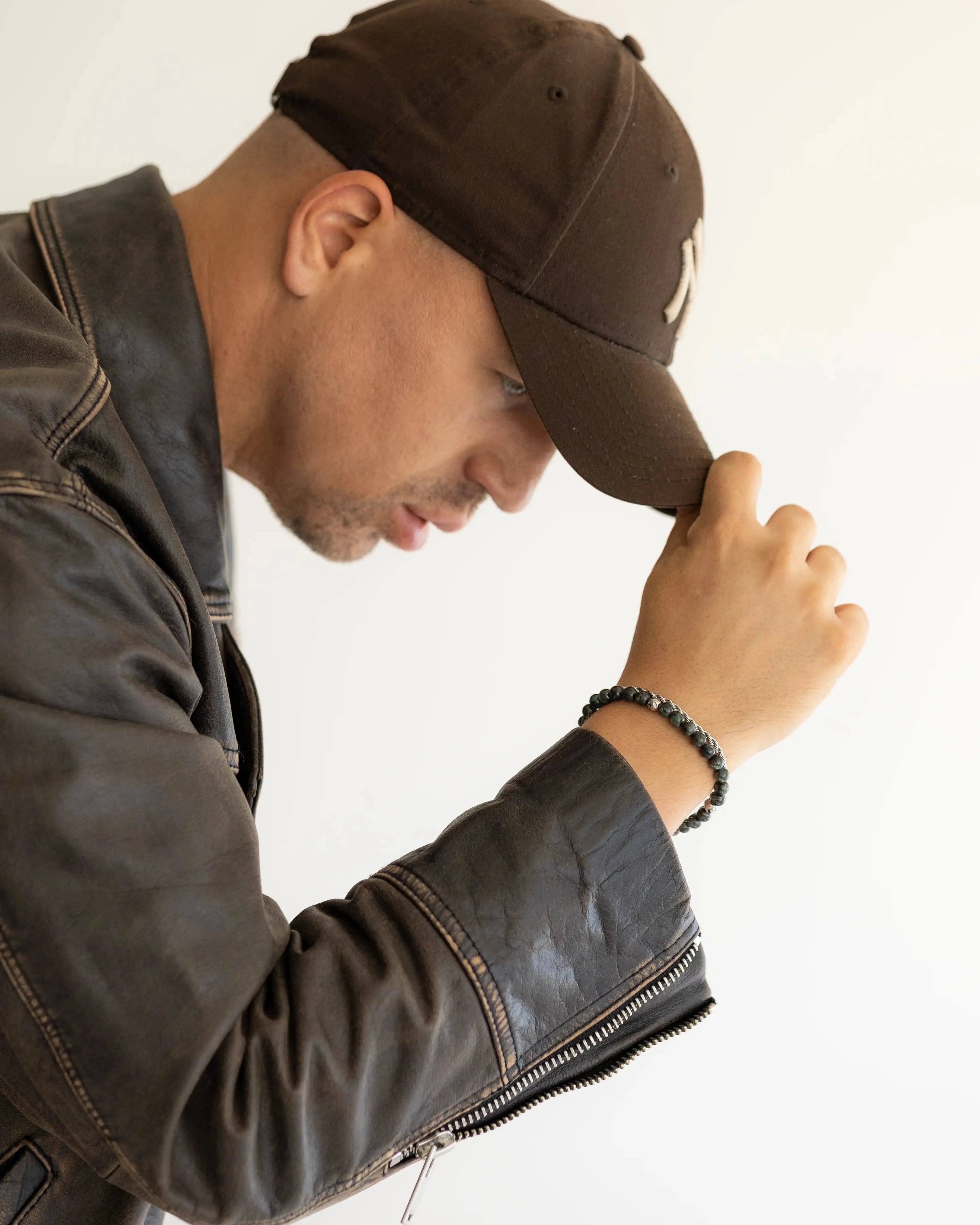 Pánsky Elastický Náramok - Serafinit & Silver