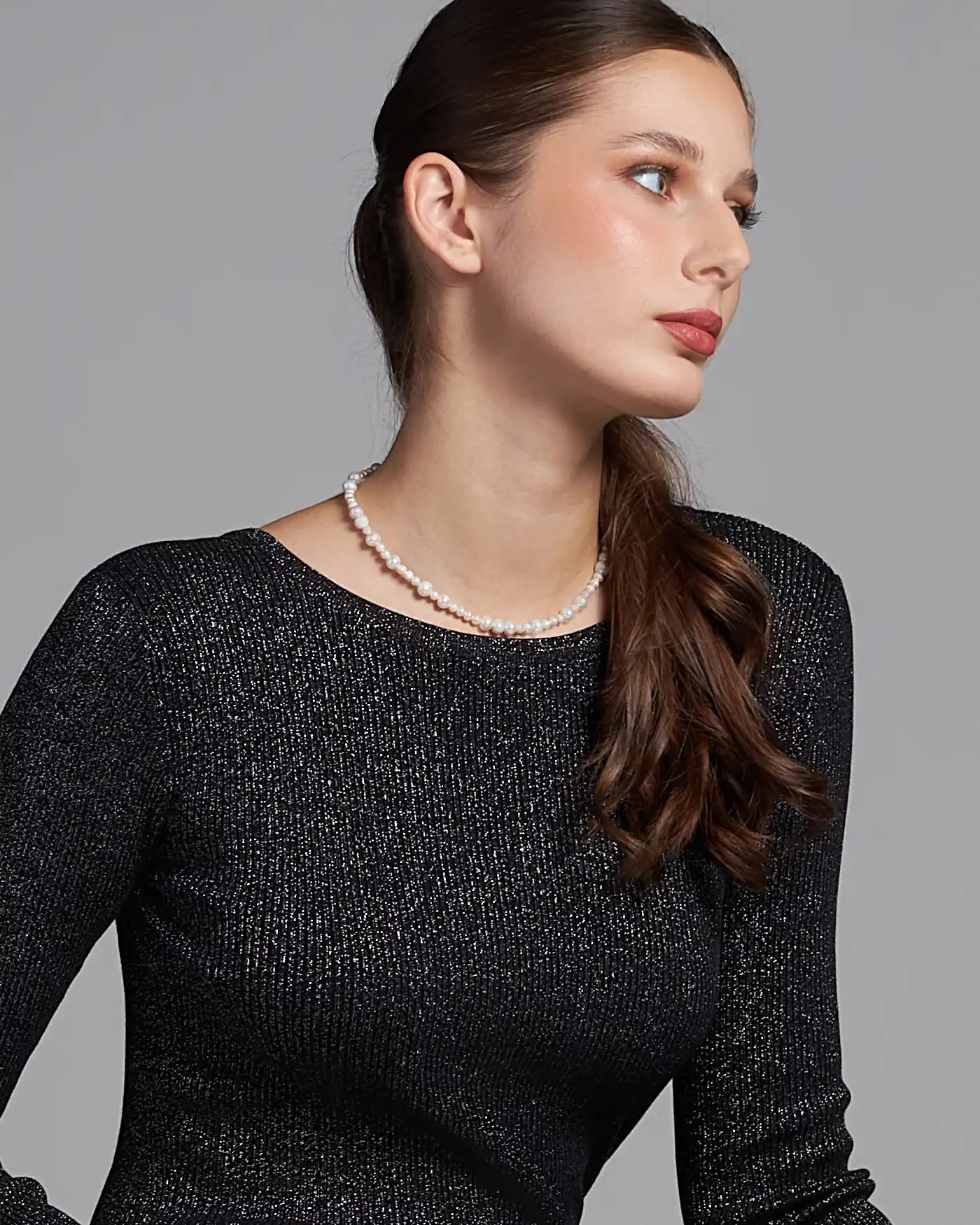 Dámsky Bubble Choker - Freshwater Pearl & Silver