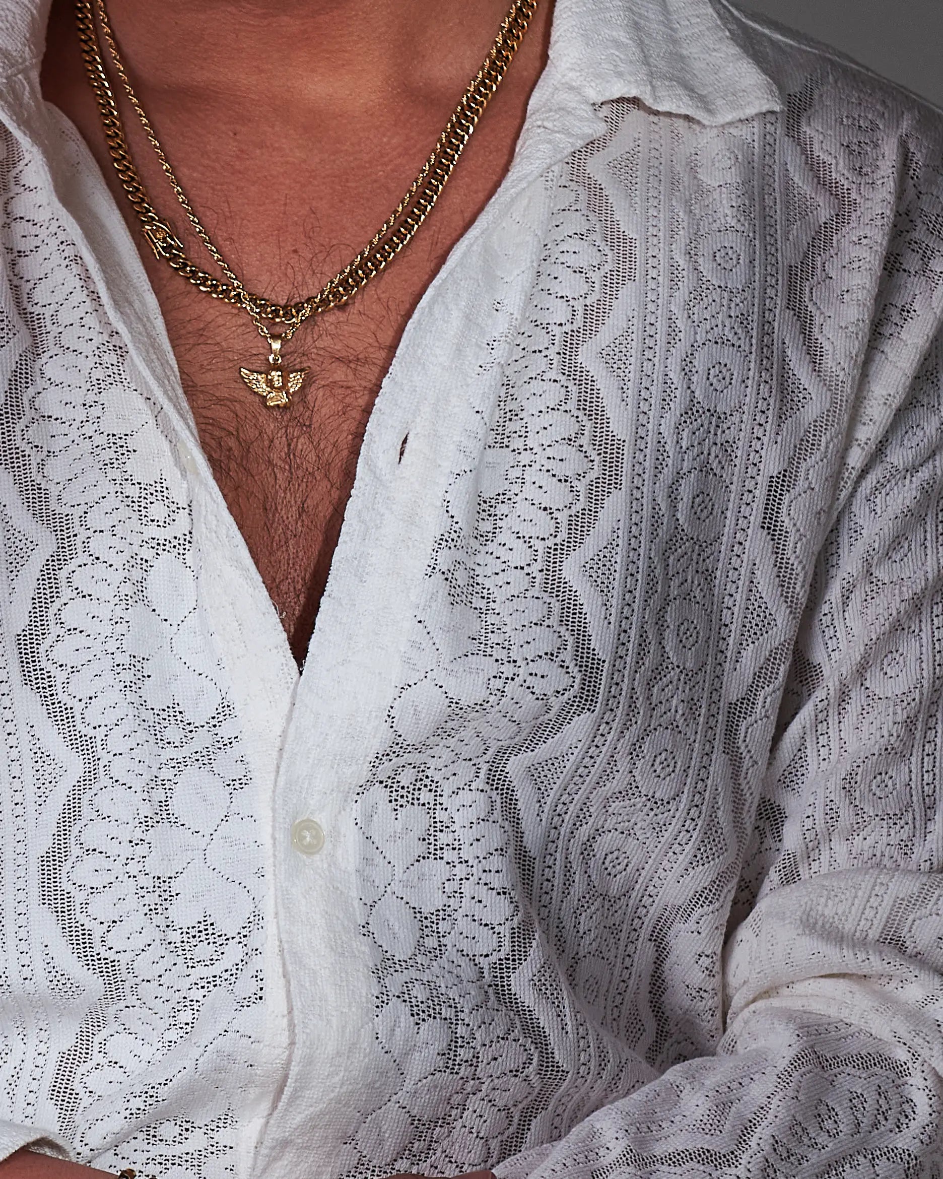 Pánsky Zlatý Náhrdelník - Angel