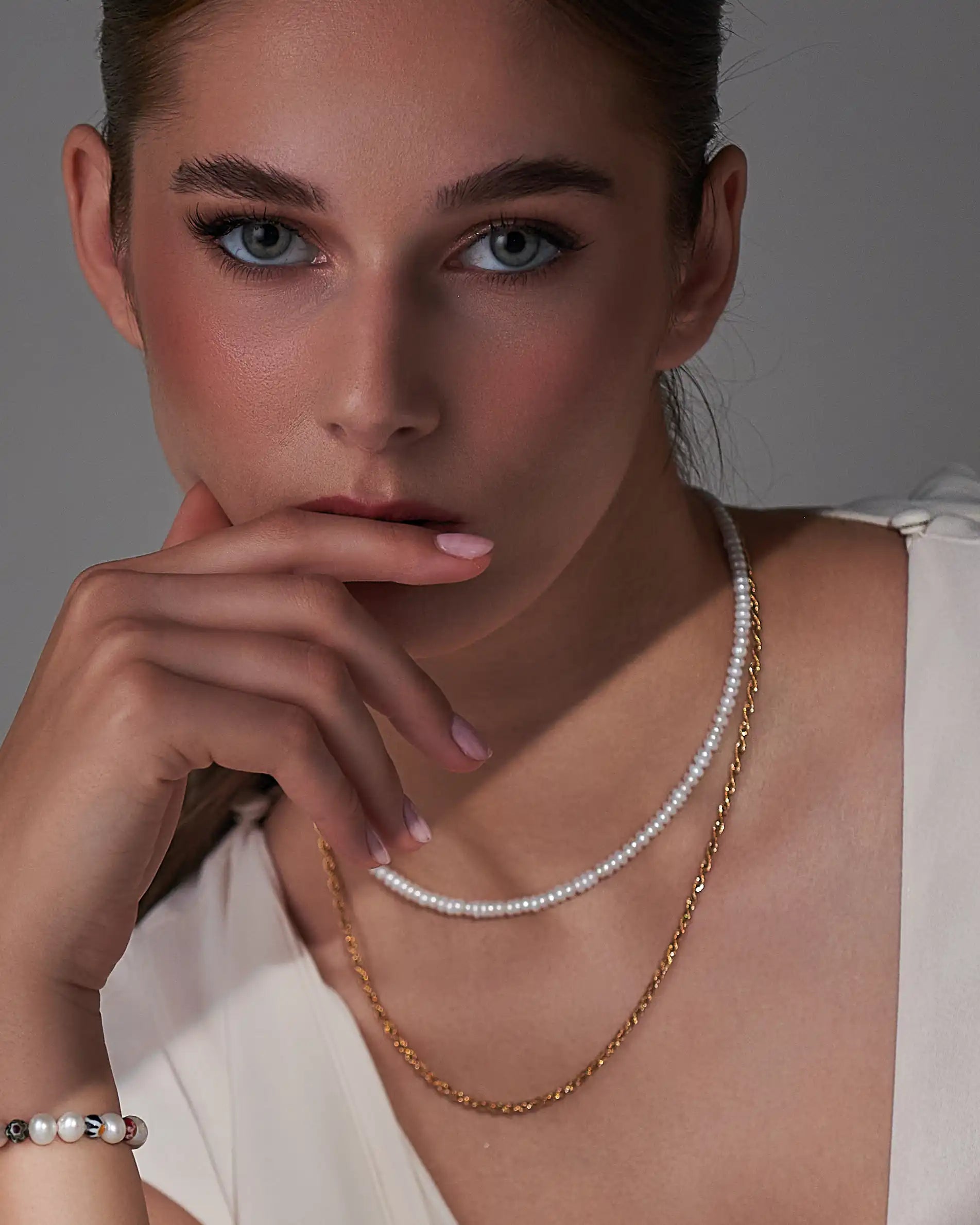 Dámsky Choker - Freshwater Pearl & Silver