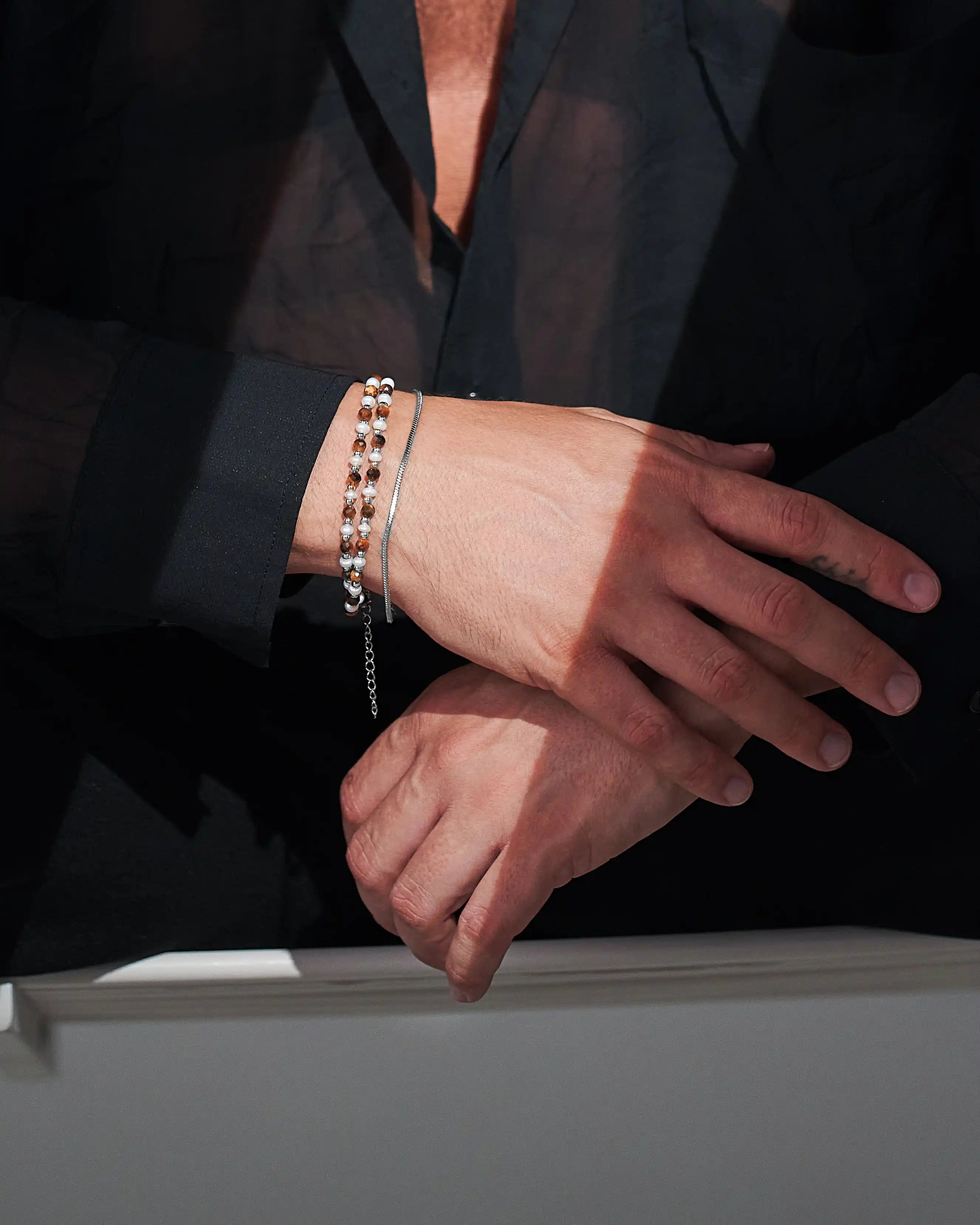 Pánsky Retiazkový Náramok - Snake 2 mm & Silver