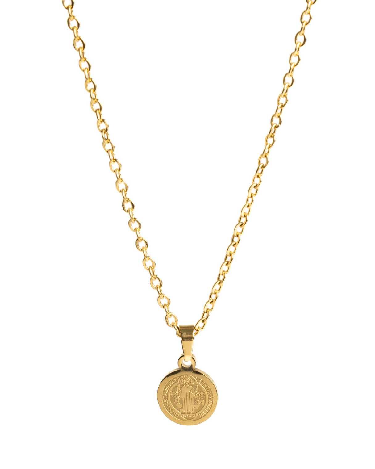 Pánsky Zlatý Náhrdelník - Saint Benedict