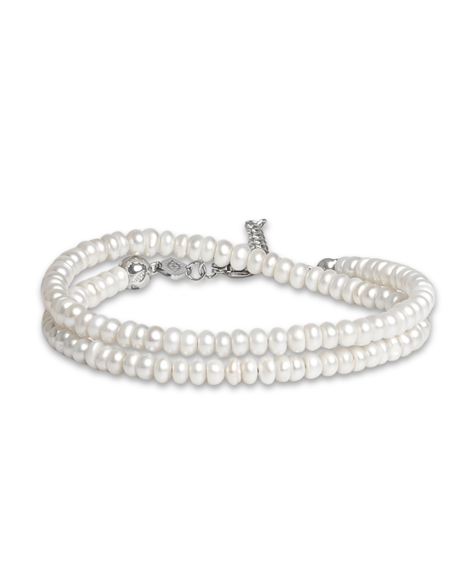 Dámsky Ovínací Náramok -  Freshwater Pearl & Silver