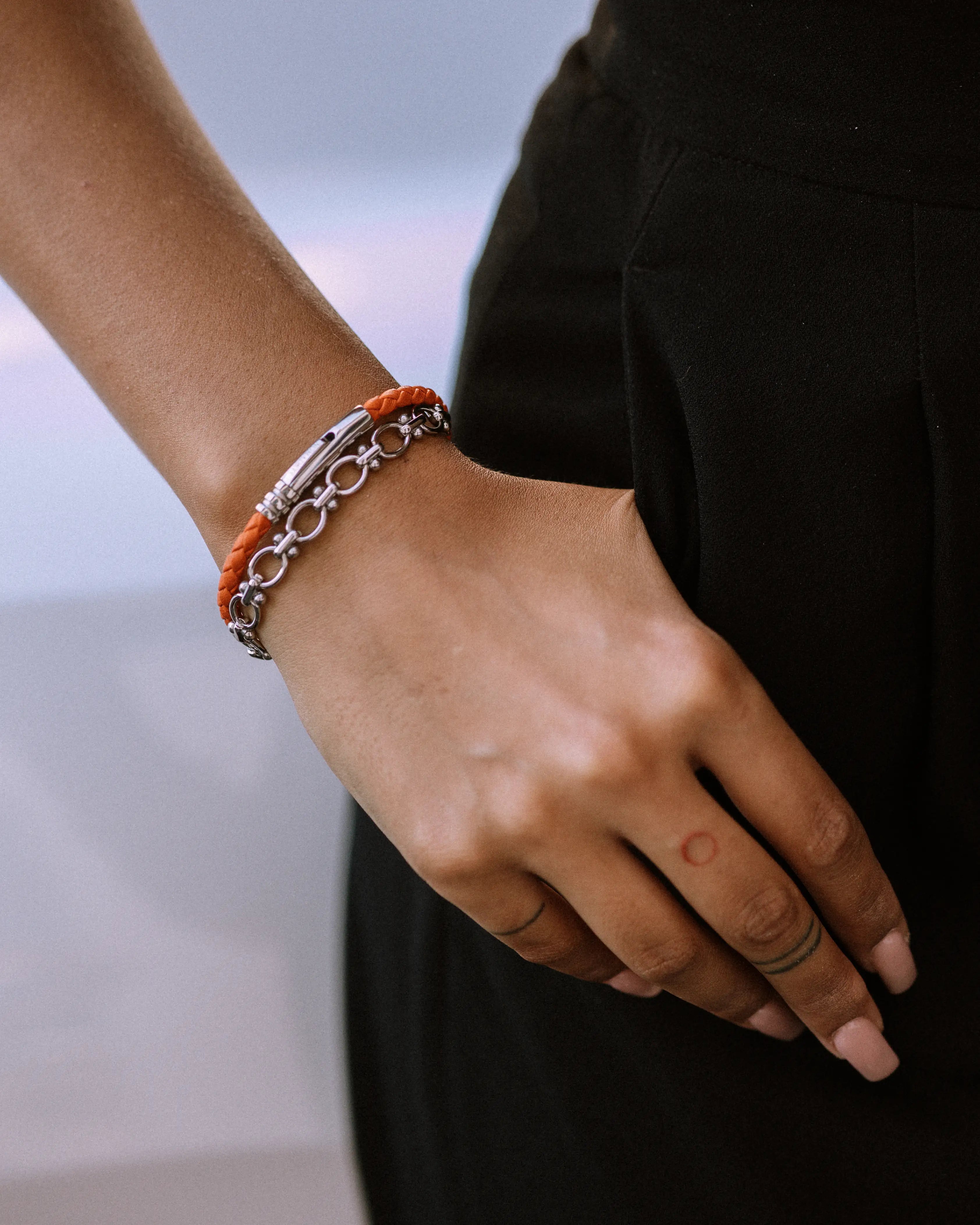 Dámsky Chunky Náramok - Oval Link & Silver