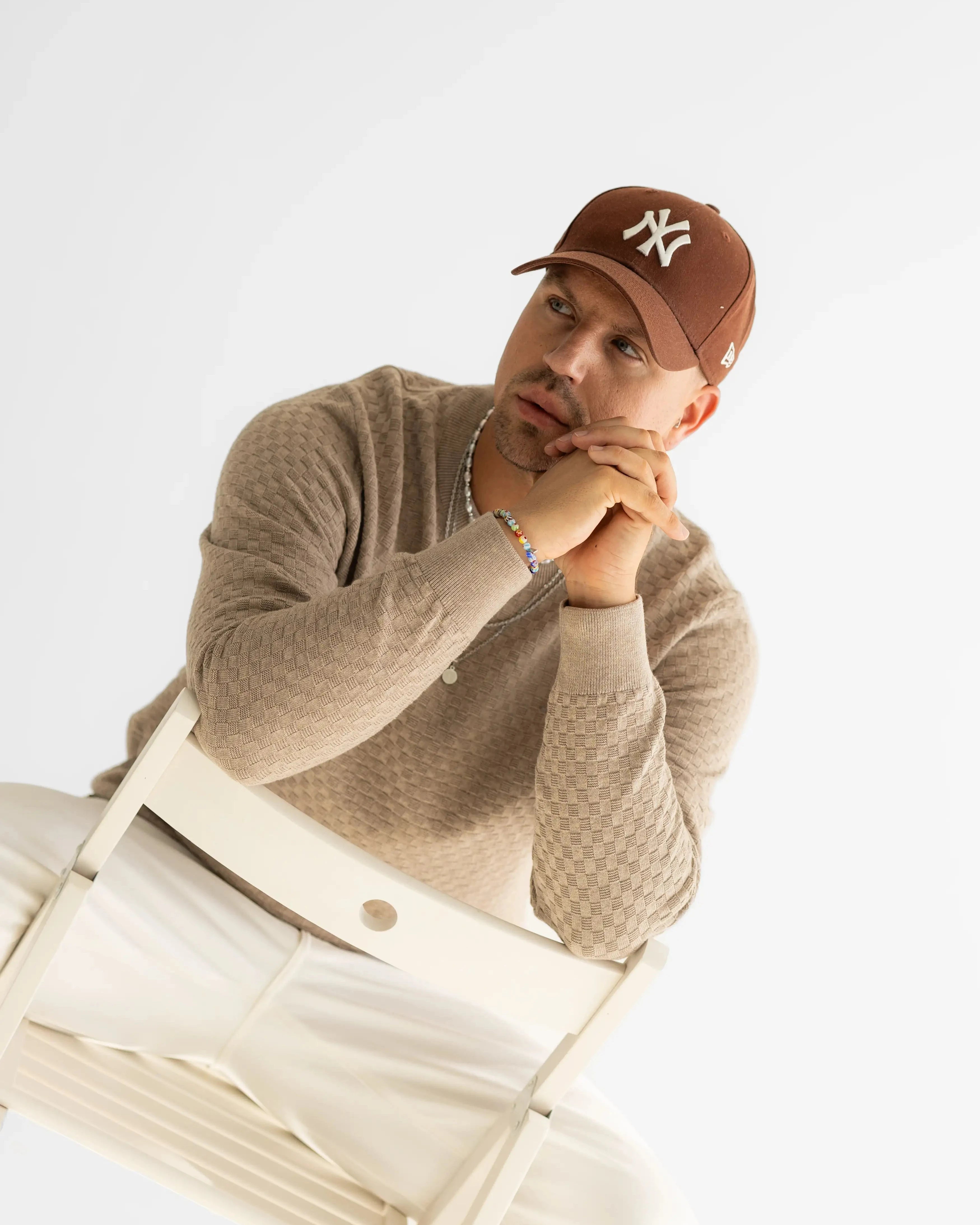 Pánsky Elastický Náramok - Handmade Millefiori & Gold