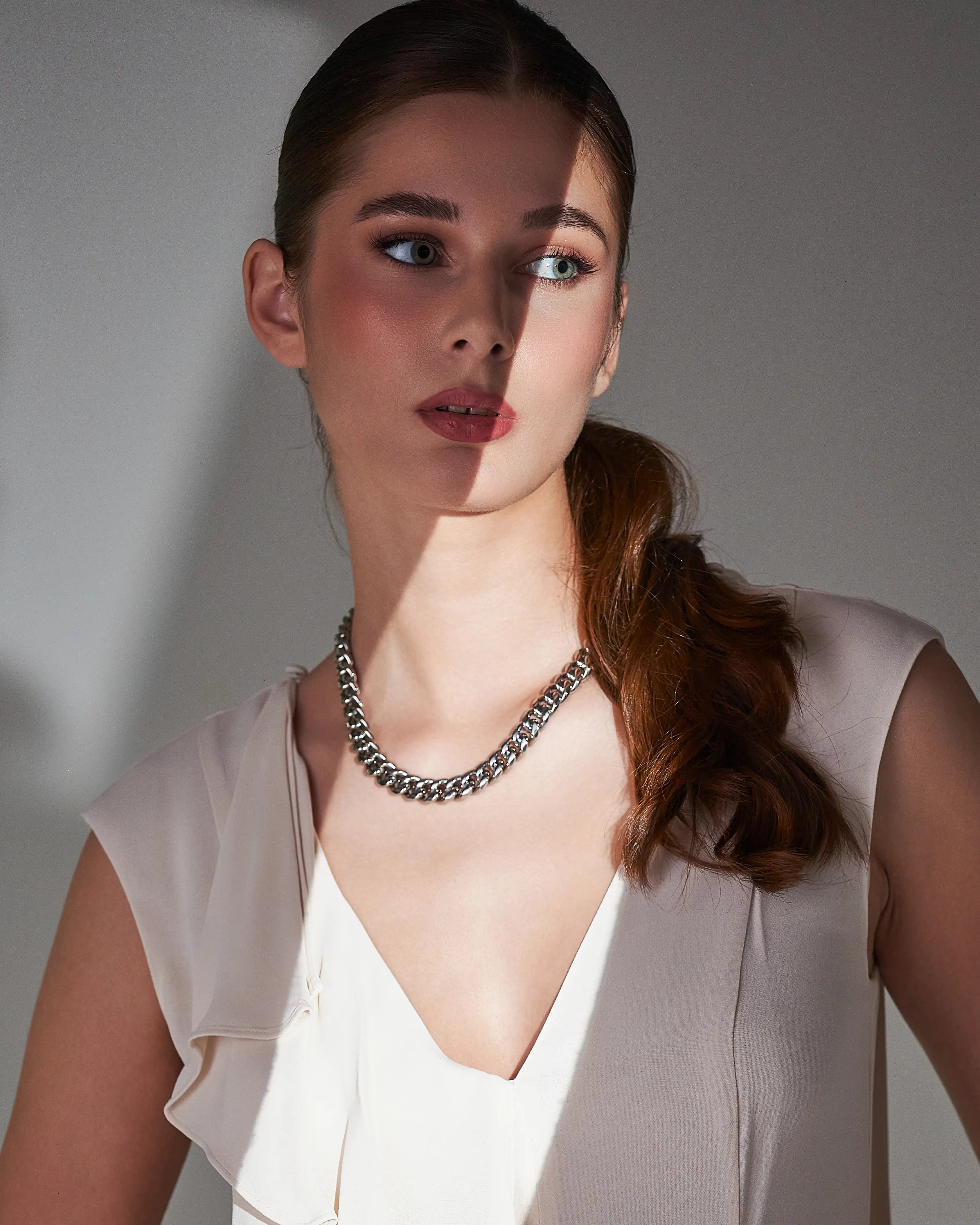 Dámsky Strieborný Cuban Link Choker